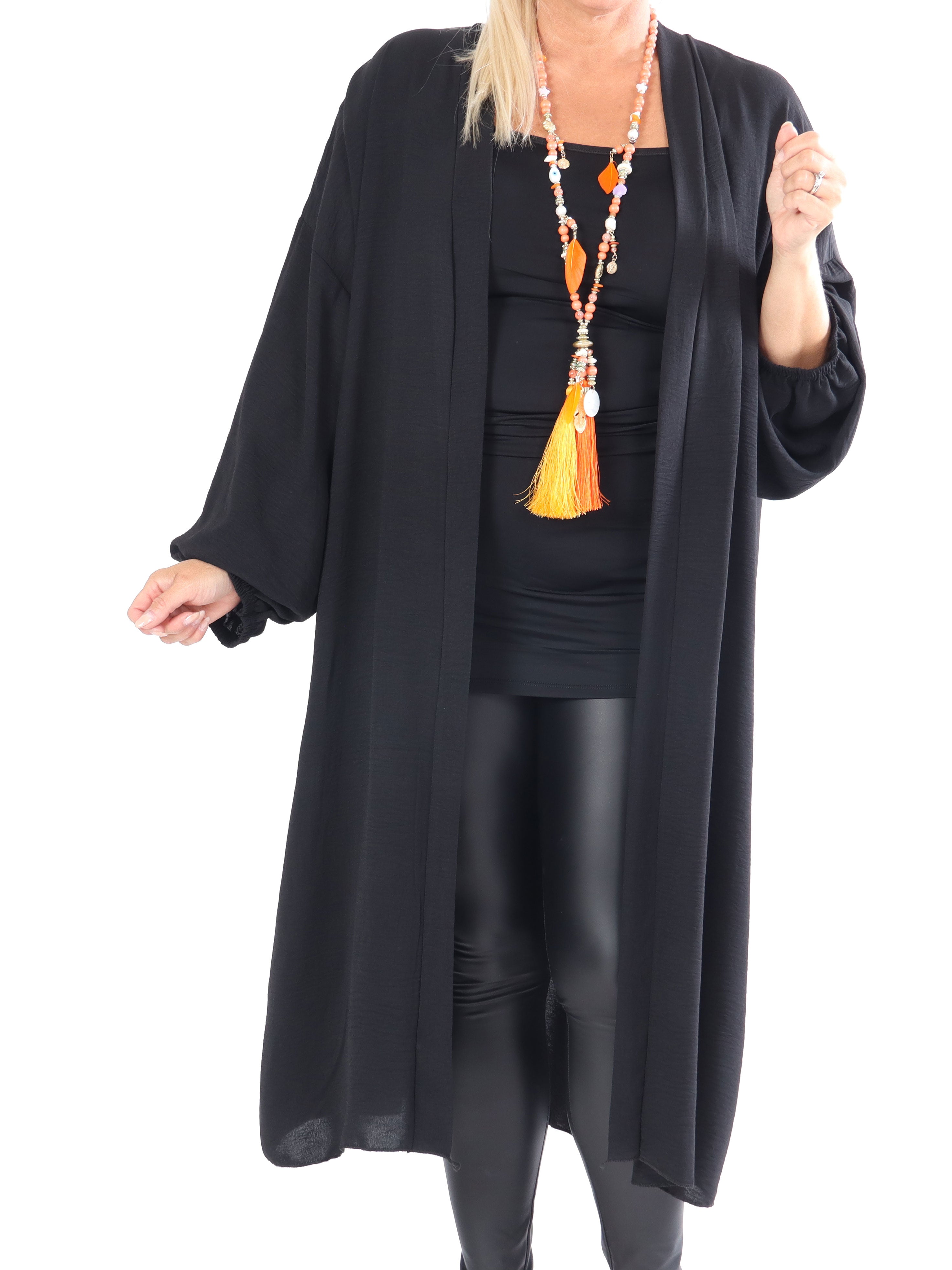 Ellen - Sød plus size cardigan med ballonærmer